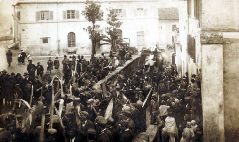 Frusinati alla festa della 'radeca' - Il carnevale come momento di ilarit per burlarsi delle autorit cittadine del presente e del passato